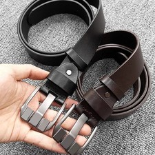 Men's Classic Pin Buckle Belt Imitation Leather Retro Look 110 120 130 cm
