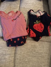 Girls carters Long Sleeve Shirt Long Pant Pajamas Size 12