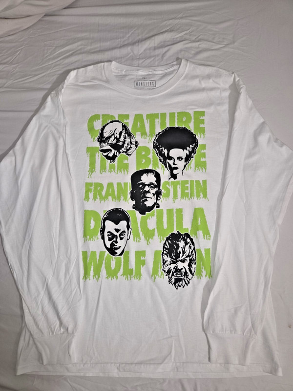 Universal Monsters T shirt, size Large long sleeve, NWOT