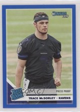 2019 Panini Donruss Rated Rookie Press Proof Blue Trace McSorley #346 0t2