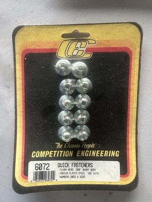 Competition Engineering 6072 Quick Fasteners Flush Head  Short Body .500