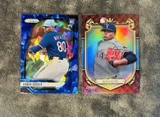 Kumar Rocker 2022 Bowman’s Best Prospective Royalty 2024 Prizm Blue Cracked Ice