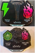 2 2026 WNBA Seattle Storm Vs Portland Fire Rivalry Series Pins 7/4 & 8/14  SGA