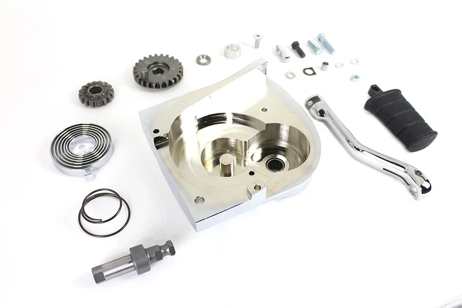 Kit de conversión Kick Starter cromado para Harley Davidson Foto 4 de 4