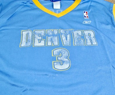 Denver Nuggets Allen Iverson Reebok Powder Blue NBA Basketball
