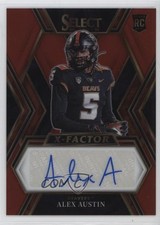 2023 Select Draft Picks X-Factor Signatures Red Prizm Alex Austin Auto 1r0t