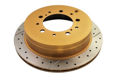 DBA Street Series Rear Cross Drilled & Slotted Rotor for Toyota Land Cruiser &