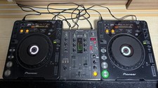 Pioneer CDJ-1000MK2 & DJM-400 DJ Mixer Set (Tested and Working) From Japan