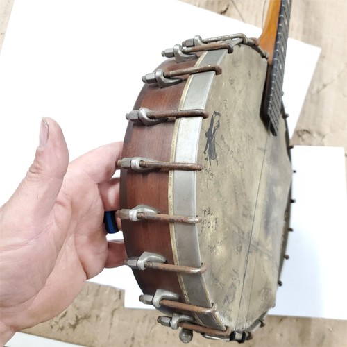 Vintage Banjo Mandolin Banjolin Vega Autographed Musicians Antique W case! - Picture 8 of 24