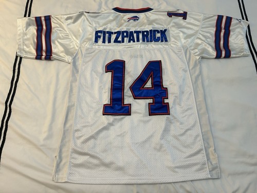 Vtg Stitched Reebok RYAN FITZPATRICK #14 Buffalo Bills Jersey Mens sz 52 White