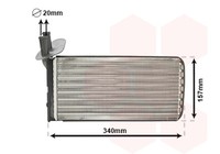 VAN Wezel WäRmetauscher Innenraumheizung 58006097 FüR T4 70A VW Transporter 70H