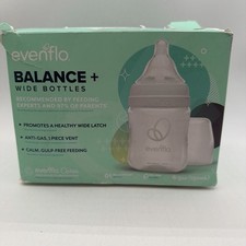 Evenflo Balance 6 Wide Bottles 5 oz / 150ml / Anti-Colic, Anti-Gas Slow-Flow
