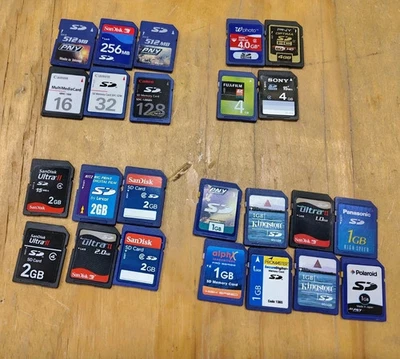 8MB 16MB 32MB 64MB 128MB 256MB 512MB 1GB 2GB 4GB 8GB 16GB 32GB Mix Brand SD Card - image 1 of 3