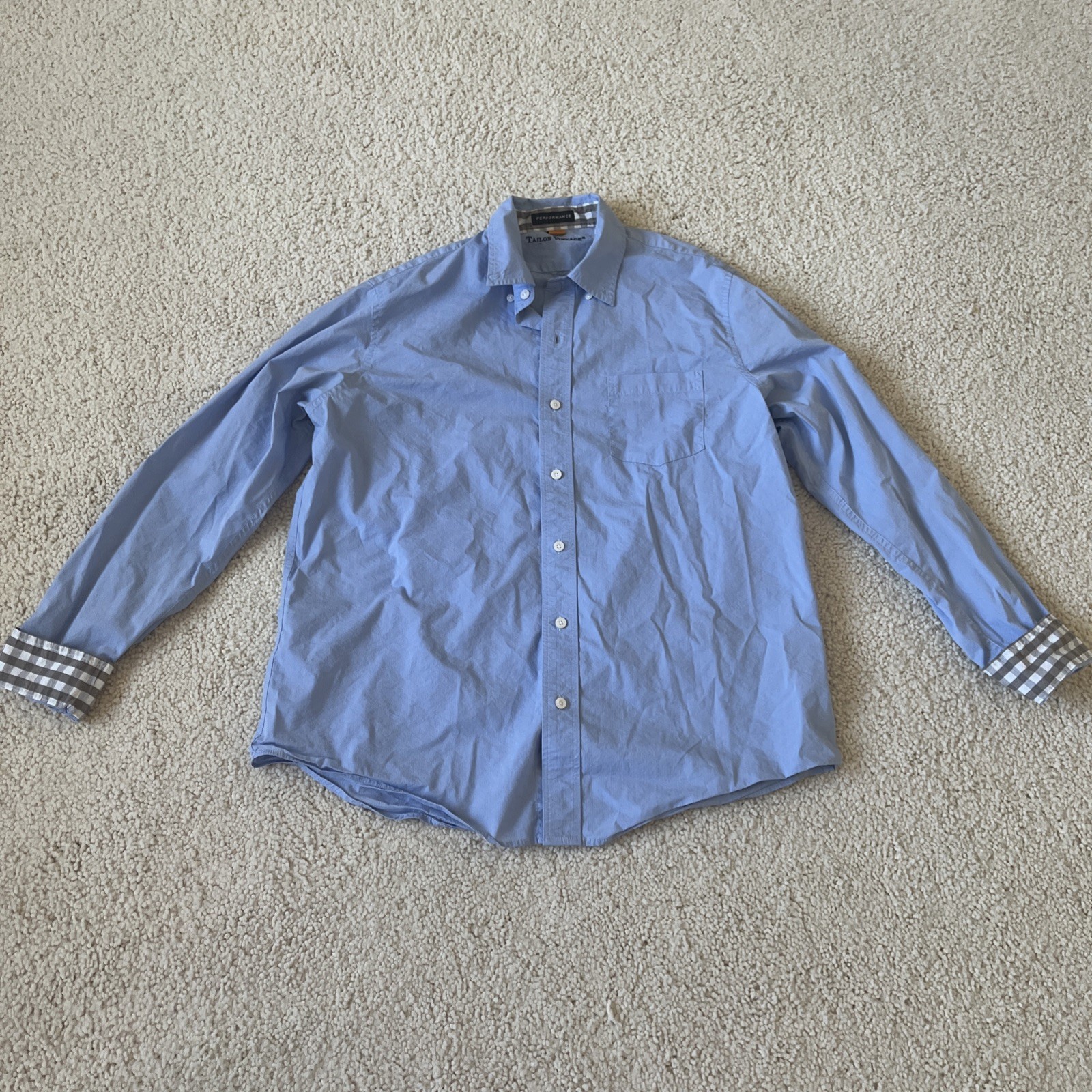 Tailor Vintage Performance Button Down Shirt Mens… - image 7