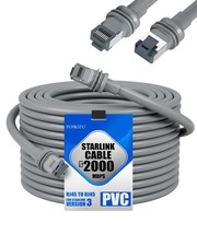 Starlink Gen 3 Cable 72FT Waterproof Cat6a 1000Mbps RJ45 Male-to-Male