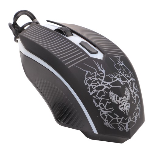 Gaming Keyboard And Mouse Combo 104 Keys Ergonomically Mechanical Feel Wired NEW - Afbeelding 2 van 12