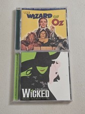 The Wizard Of Oz Original Motion Picture Soundtrack/Wicked OG Cast CD Lot of 2