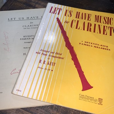 Let us Have Music for Clarinet 75 Famous Melodies H R Kent Sheet Music 1941