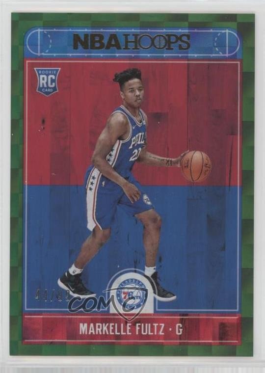 2017-18 Panini NBA Hoops Green 44/99 Markelle Fultz #251 04xe