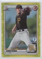 2020 Bowman 1st Edition Yellow Foil 27/75 Aaron Shortridge #BFE-9 s7f