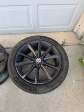 19 Inch Original 2012 Jaguar Xf Black Gloss Rim With Matching Michelin Tire