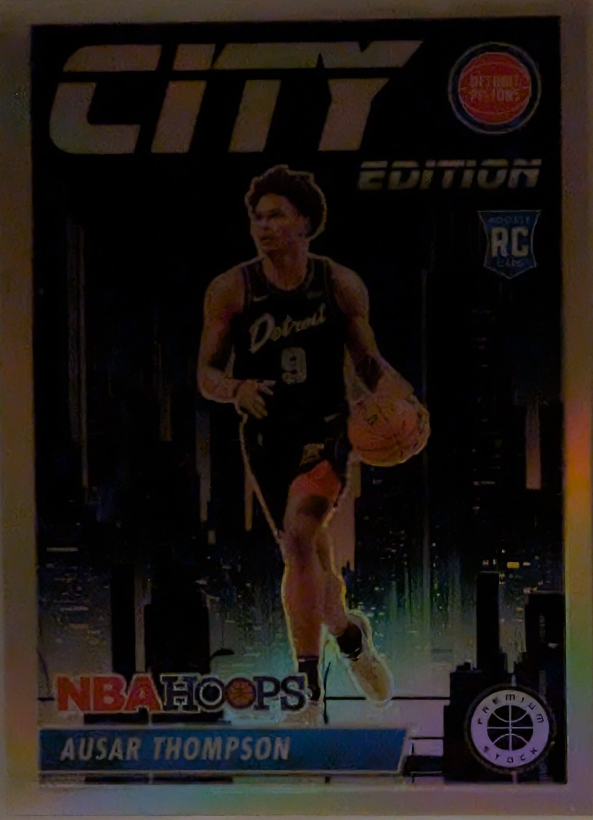 2023-24 Panini Nba Hoops Premium Stock - City Edition Ausar Thompson #11 Silver