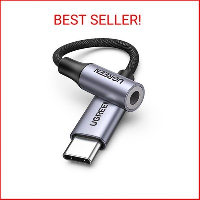 UGREEN USB C to 3.5mm Audio Adapter Type C to Headphone Aux Jack Dongle 24bit/96
