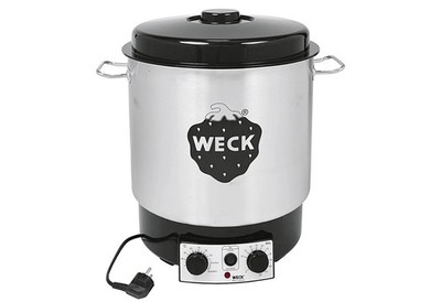 Weck Einkochautomat WAT 25 Edelstahl 30L 1800W mit Uhr Einlegerost 35cm