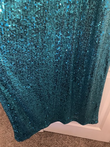 Maggy London Size 6 Color Deep Lake Sequin Cocktail Prom Gown NWT C189 - Picture 15 of 16