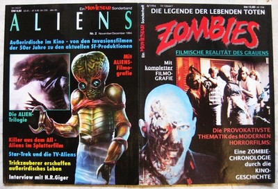 Moviestar Sonderband  Aliens + Zombies 2x Vintage Retro Magazine 1994 Horror/SF