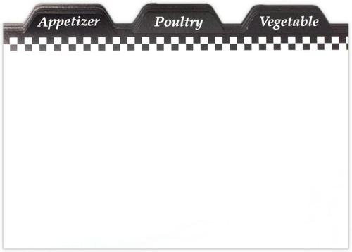 Vorgedruckte Rezeptkarte Reiter Teiler Set, Hergestellt in Amerika, 3 Zoll x - Bild 2 von 7