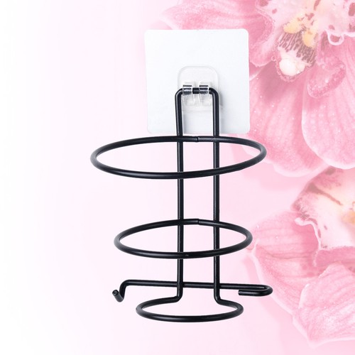 2Pcs Hair Dryer Rack Punch Free Wall Mounted Hair Dryer Storage Rack Hair - Picture 11 of 11