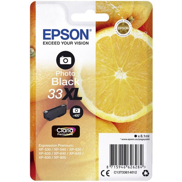 Epson Druckerpatrone T3361, 33XL Original Foto Schwarz C13T33614012-image