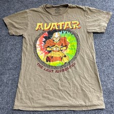 Nickelodeon T-Shirt Mens Size S Tan Avatar The Last Airbender Aang Graphic Tee