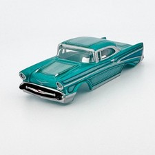 Auto World '57 Chevy Bel Air Body, Aqua Mist Blue, Fits Aurora TJet, Dash