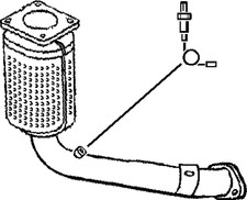 Approved Front Pipe & Catalytic Converter for Peugeot 106 1.1 1996-2004 Klarius