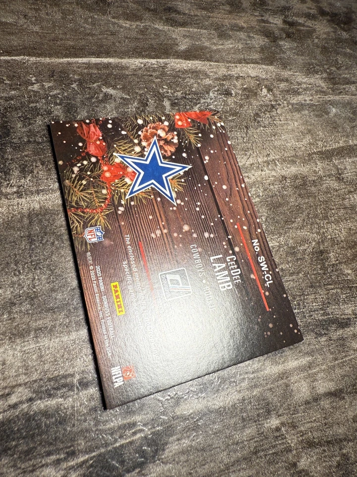 2020 Panini Donruss CeeDee Lamb Rookie Sweaters SW-CL MEM, RC - Image 4 of 4