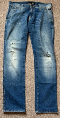 Vintage ROY ROGERS Deluxe Marius Elastik Jeans Herren W30 L29,5 Blau Distressed