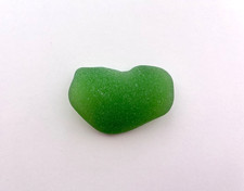 Heart Beach Seaglass Kelly Green Sea Glass Large Rolled Natural Shaped    USA