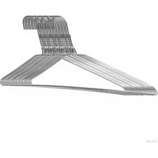 Silver Wire Hangers 20 Pack for Shirts Coats and Clothing Storage
