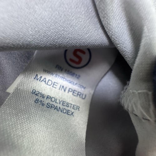 Stitch Performance Golf Polo Shirt Men's XL Blue Floral All-Over-Print Stretch - Picture 8 of 9