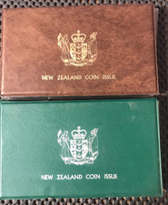 1980 & 1981 .925 Silver Dollar in New Zealand Proof Coin Sets w COA
