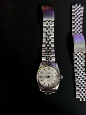 Tudor Prince OysterDate Stainless Steel 34mm Silver Dial AutomaticWatch 74034