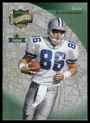 1997 Playoff Absolute Beginnings Eric Bjornson #57 Dallas Cowboys