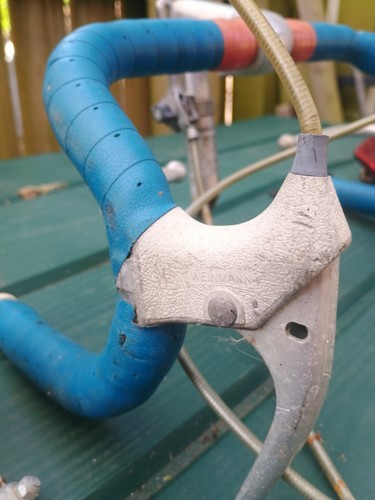 Pinzas de freno Weinmann vintage bloques palancas de freno dobles + manillar Raleigh  - Imagen 3 de 15