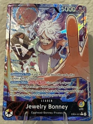 One Piece TCG OP15 -EB04 Jewelry Bonney Leader Alt Art EB04-001 NM