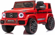 Mercedes G63 4x4 AMG, 180W, Bluetooth, Kinderauto Kinderfahrzeug Elektroauto Rot