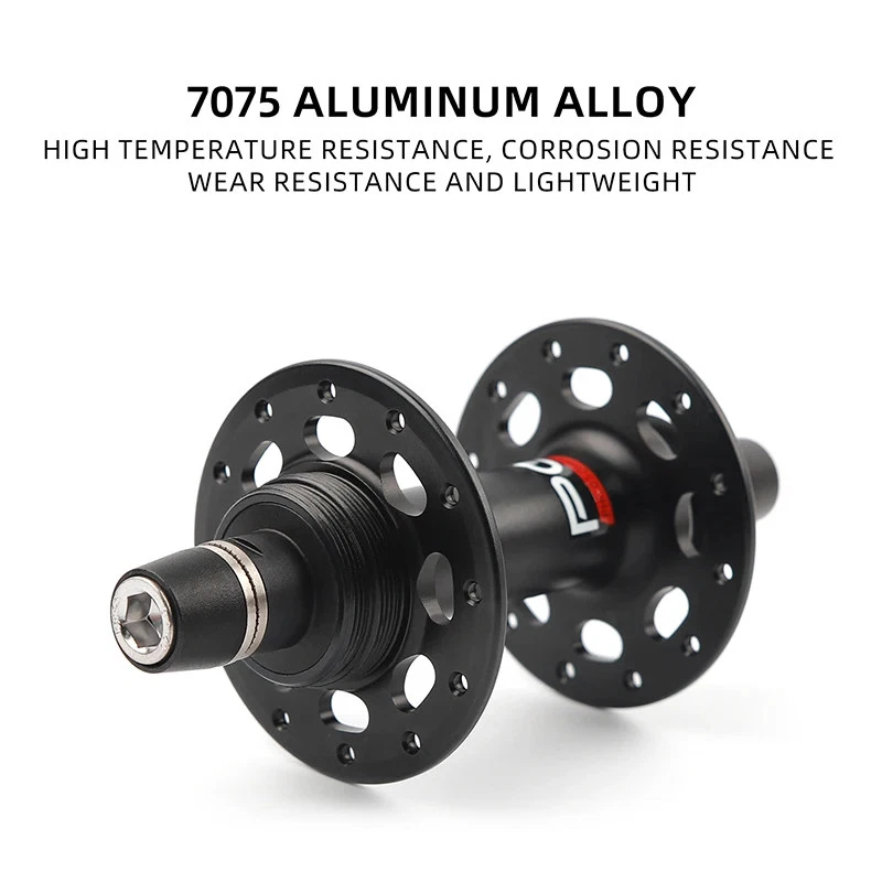 Buje de cojinete sellado para bicicleta de engranaje fijo 20H 24H 28H 32H bujes de freno de llanta de ciclismo de pista Foto 2 de 4