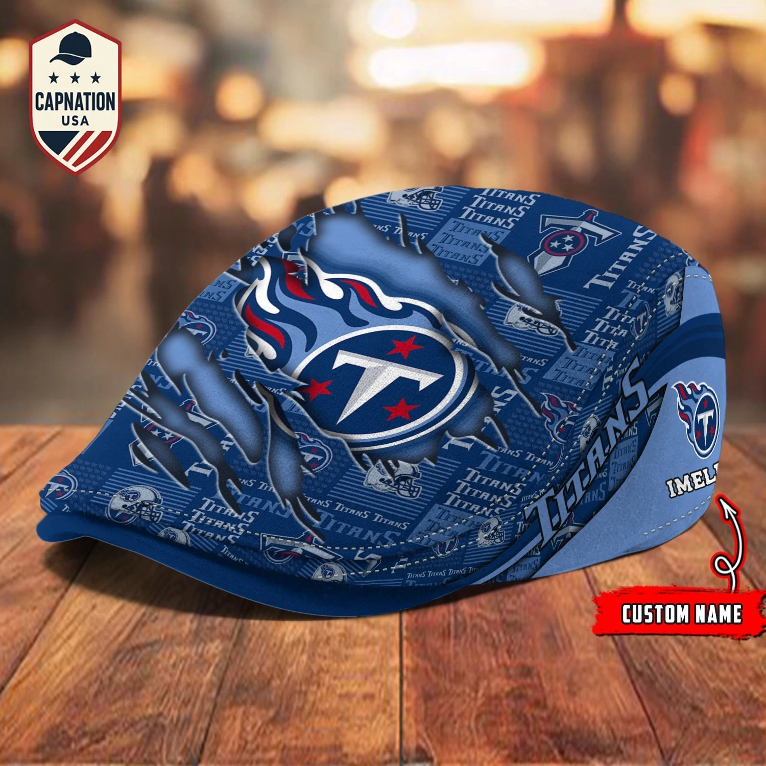 Tennessee-Titans Jeff Cap football Newsboy Cap Golf Cap Driving Hat for Men