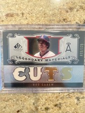 2007 SP Legendary Cuts - Legendary Materials Rod Carew #LM-RC1 Dual /125 (MEM)